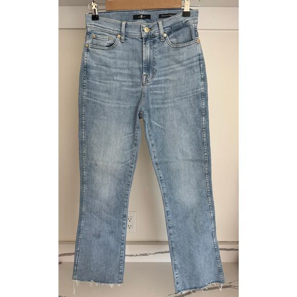 7 For All Mankind Denim - NWT 7 For All Mankind Earthkind High Waist Slim Kick Jeans Size 27 (27.5"inseam)